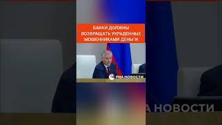 "Банки должны возвращать украденные деньги" - Володин