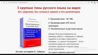 Сборник видеоуроков по русскому языку. Виктория Кузнецова