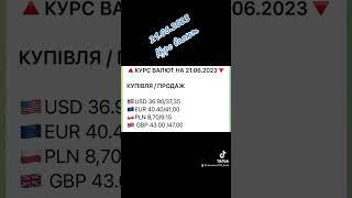 Курс валют 21.06.2023р. #україна #ua #bank #money #банк #миколаїв #банки #кредит #украина #депозит