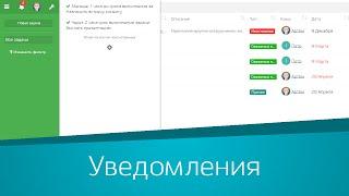 Уведомления в CRM системе для малого бизнеса  «Дела Идут»