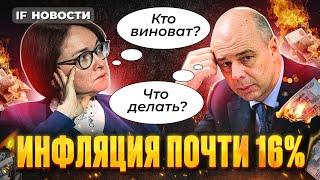 Инфляцию не остановить. ЦБ поднимет ставку до 18%. Индекс Мосбиржи падает. ВТБ в лидерах / Новости