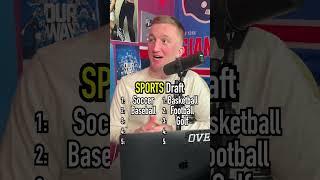 The SPORTS DRAFT!! Who Do You Think Won? #shorts #draft #sports #sportslover #podcast