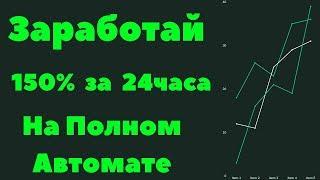 Как заработать деньги, заработать в интернете. 150% ЗА 24 ЧАСА НА ПОЛНОМ АВТОМАТЕ. СПЕШИ