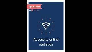 9 - Access to online (or advanced) statistics