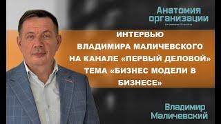 Как создать бизнес модель. Утро на канале  "Первый деловой" с  Владимиром Маличевским