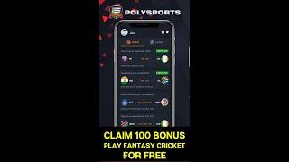 Polysports Fantasy App: Sign Up and Get 100 Pool Coins to Play Fantasy League & Win Real Cash