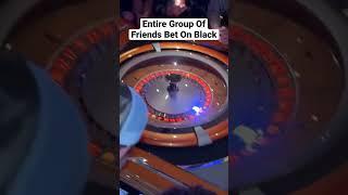 The Whole Squad Bets On Black In Roulette