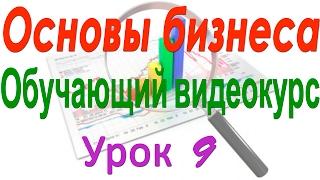 Основы построения бизнес плана организации. Урок 9