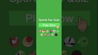 Sports Fan Quiz - App Preview (NFL, NBA, MLB, NFL, FIFA, UFC, +)