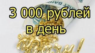 Заработок в интернете без вложений от 3000 рублей в день