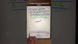 ⚡️ЛУЧШИЙ ДЕНЬ ДЛЯ ДОСРОЧНОГО ПОГАШЕНИЯ ИПОТЕКИ В СБЕРБАНКЕ❗️ #ипотека#деньги#капитал#сбербанк#shorts