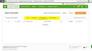 Просмотр Платежей сбербанк Бизнес онлайн и отбор по фильтрам