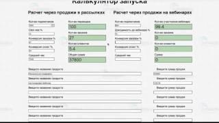 Как посчитать сколько денег можно заработать в интернете  Калькулятор запуска