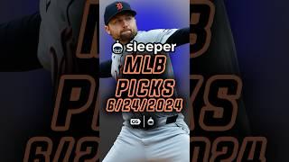 Best MLB Sleeper picks for today! 6/24 | Sleeper Picks Promo Code