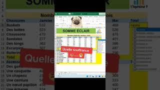 Somme rapide #tutorial #excel #astuce #pourtoi #foryou #viral