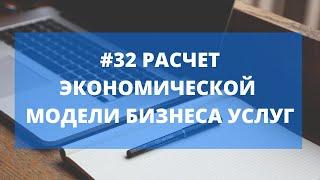 #32 Расчет экономической модели бизнеса сферы услуг [в реальном времени]. Мини бизнес план