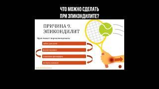 Что можно сделать при эпикондилите? #теннис #травматология #эпикондилит #спорт