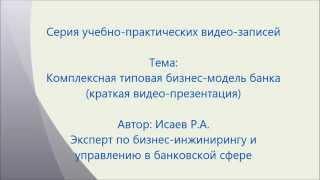 Комплексная типовая бизнес-модель банка (финансовой организации)