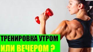 Что полезнее - тренировка утром или вечером?