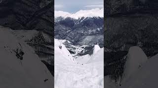 skiing tourism nature mountains forest.shorts.лыжный спорт туризм природа горы лес.