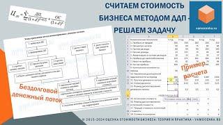 Дисконтирование денежных потоков в оценке стоимости бизнеса – пример решения задачи