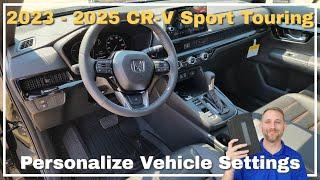 2023 2024 2025 Honda CR-V Sport Touring Hybrid Vehicle Settings