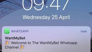 How To Join WantMyBet WhatsApp Group