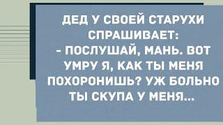 Притворился дед, что помер. Анекдот дня! Юмор! Смех! Позитив!