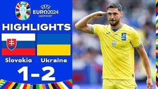 Украина 2-1 Словакия . ОБЗОР МАТЧА  ЕВРО 2024 Прямая трансляция